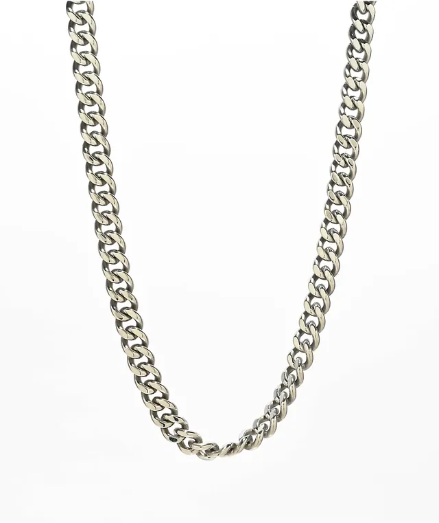 Hot topic cuban link stainless choker chain on sale