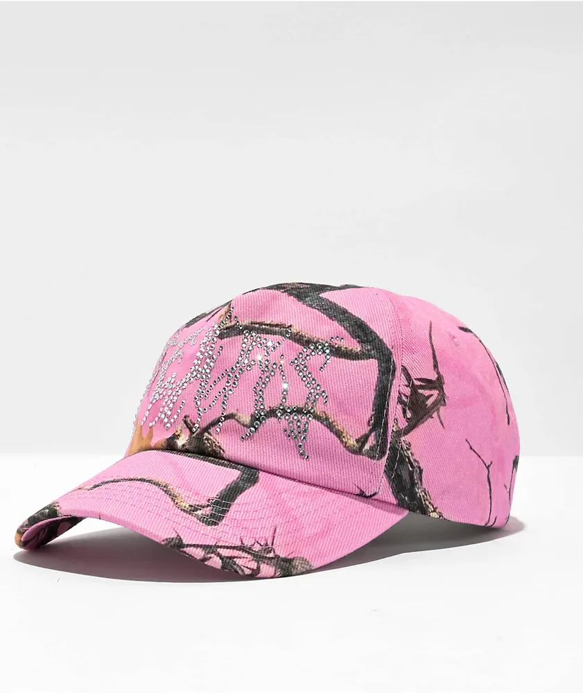 Pink strap back hat new arrivals