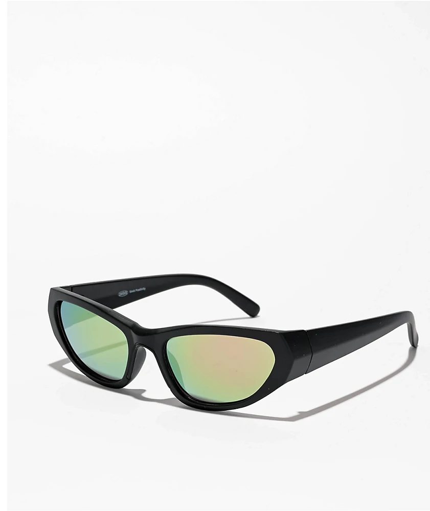 Petals & Peacocks Alpha Y2K Black Sunglasses CoolSprings Galleria