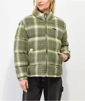 Flannel puffer jacket sale