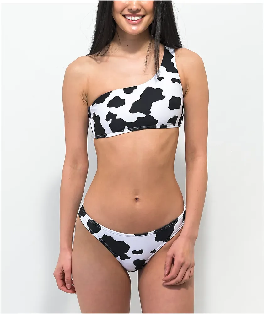 Petals by Petals and Peacocks Mood Cheeky Cow Print Bikini Bottom