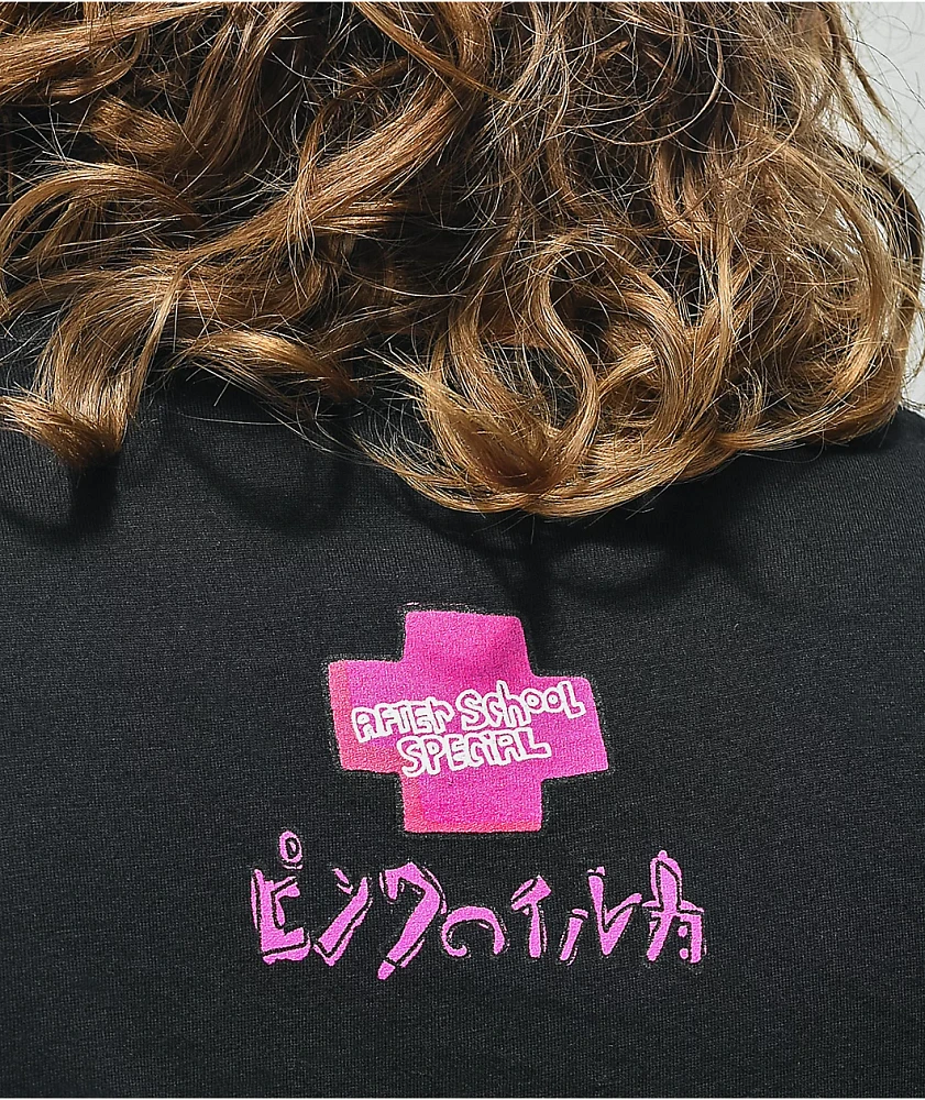 Pink Dolphin x After School Special Double Black T-Shirt at