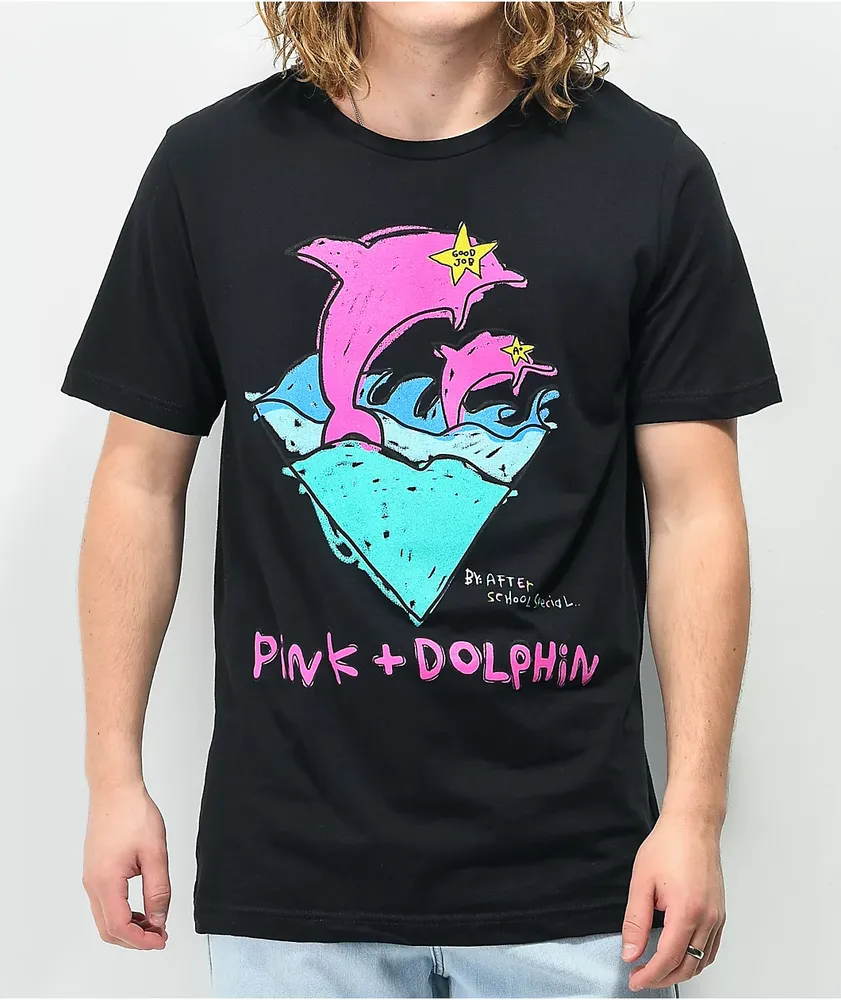 Black pink dolphin shirt online