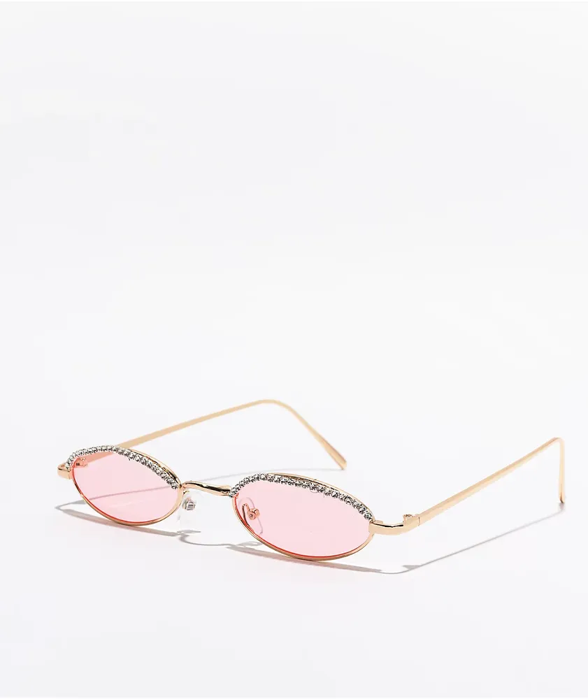 Pink small sunglasses discount