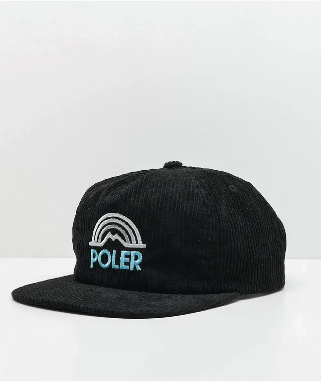 円高還元 Poler-Mountain-Rainbow-Black- 野球帽