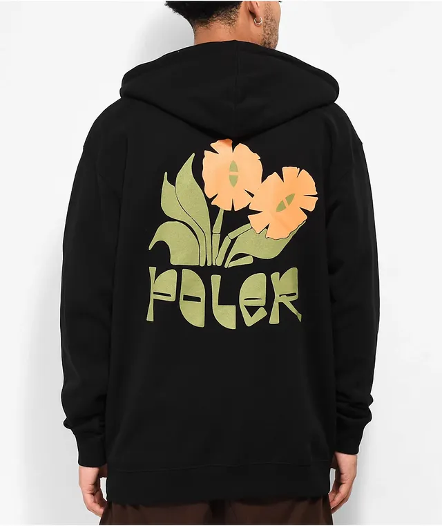 Poler Sprouts Black Zip Hoodie | MainPlace Mall