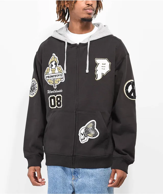 Primitive tiger black hoodie top