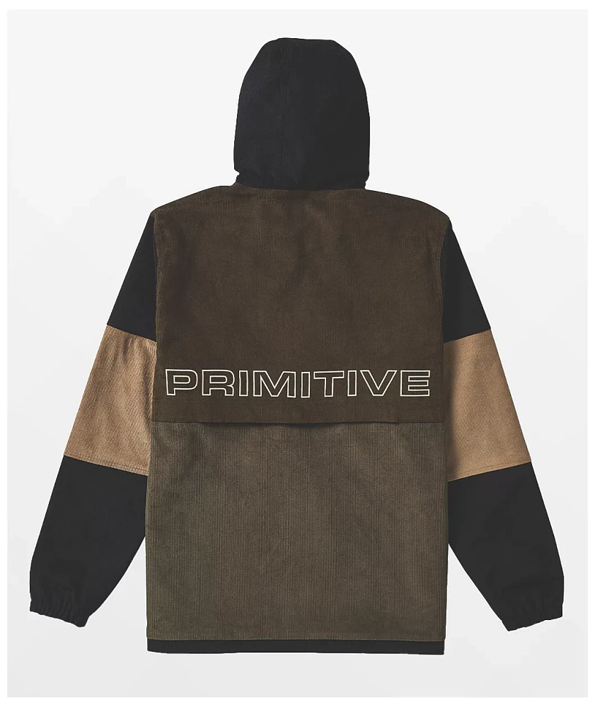 Primitive Block II Brown Corduroy Anorak Jacket at Hamilton Place