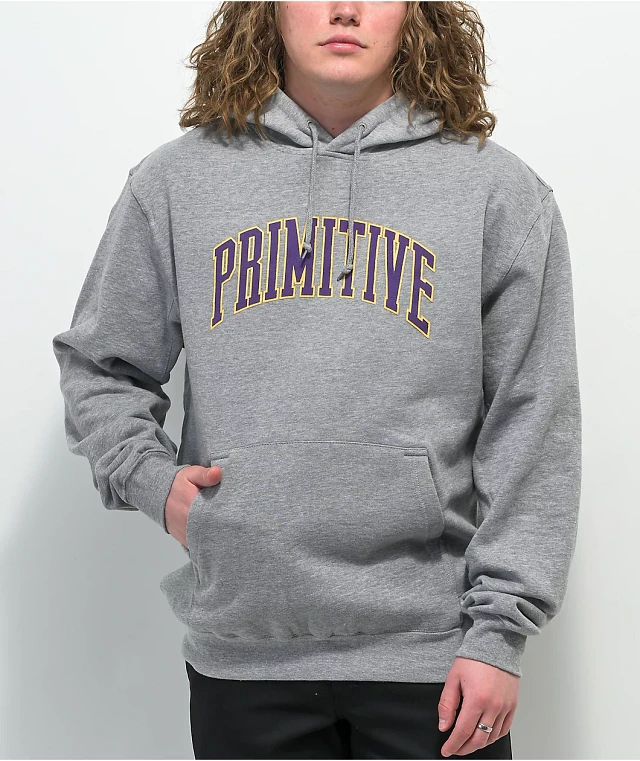 Primitive Collegiate Grey Hoodie | MainPlace Mall