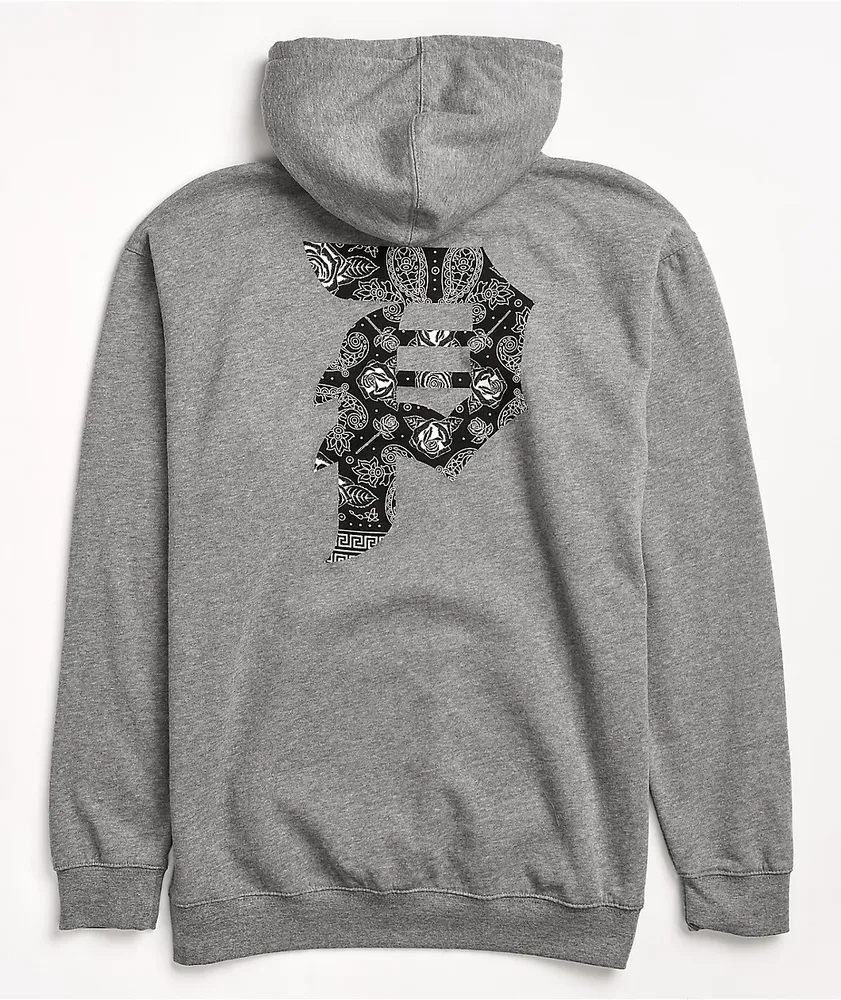 Primitive Dirty P Paisley Grey Hoodie Hamilton Place