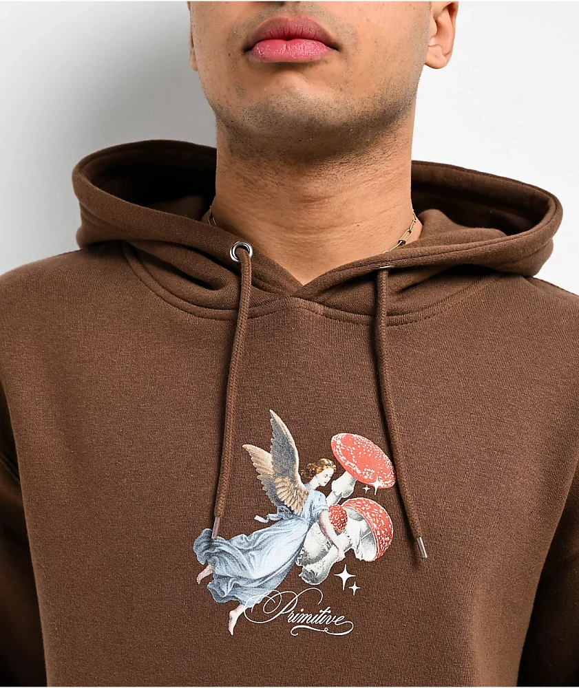 Primitive Divine Brown Hoodie | Arden Fair