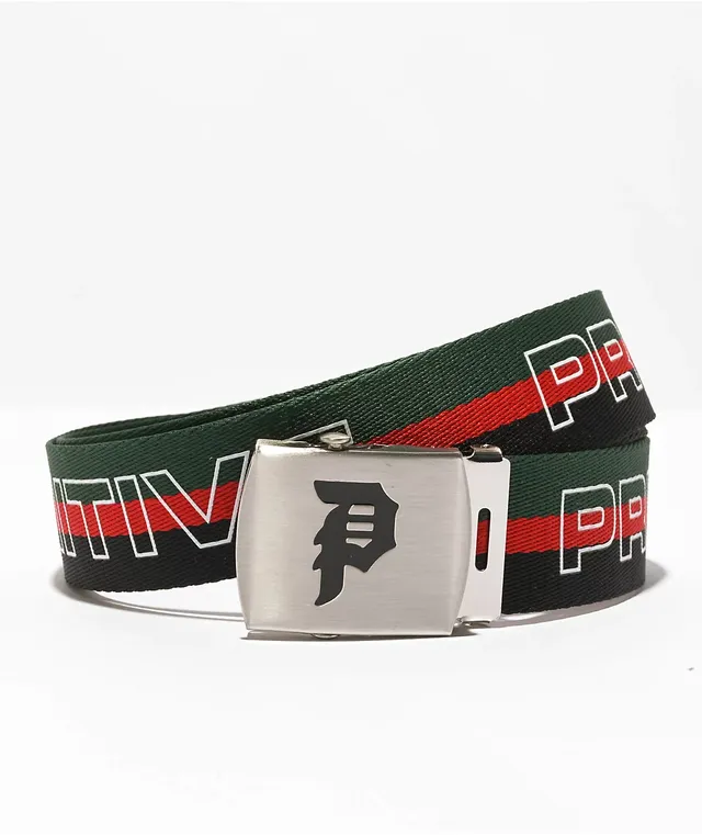 Primitive Euro Green Web Belt CoolSprings Galleria
