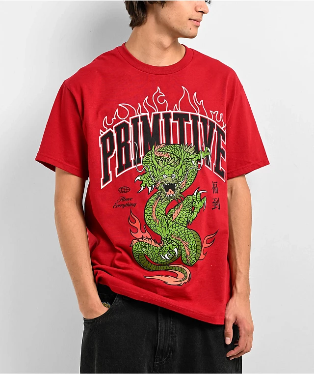 Primitive Collegiate Arch Red T-Shirt at CoolSprings Galleria in