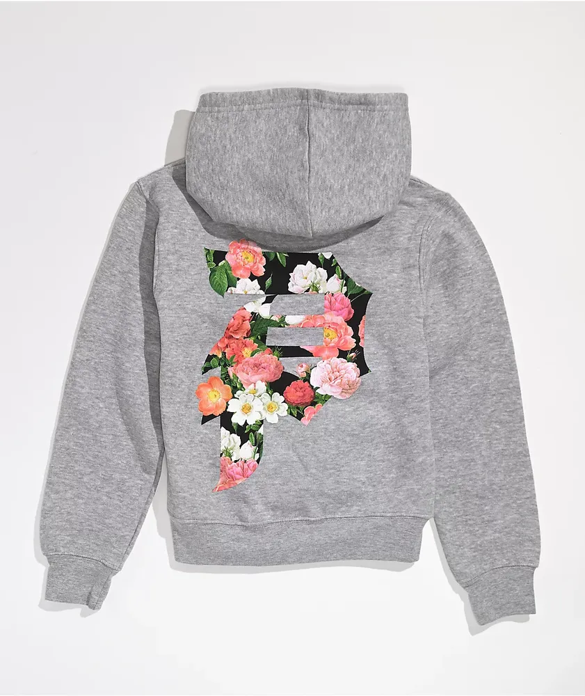 Grey top primitive hoodie