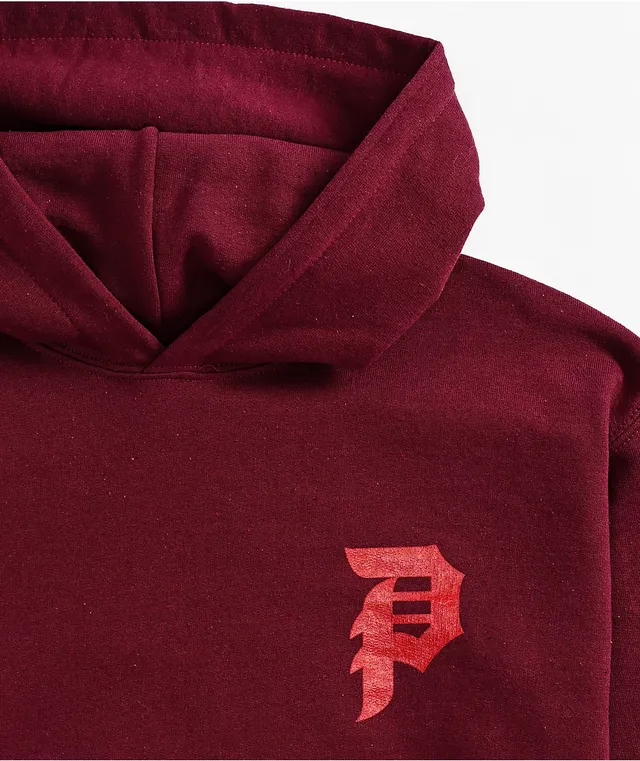 Burgundy hotsell primitive hoodie