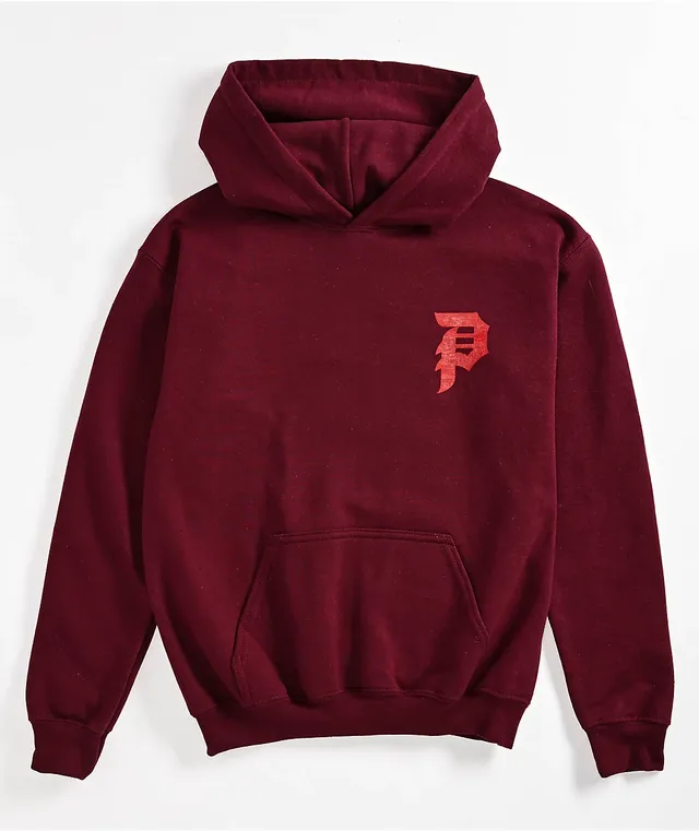 Burgundy primitive deals hoodie