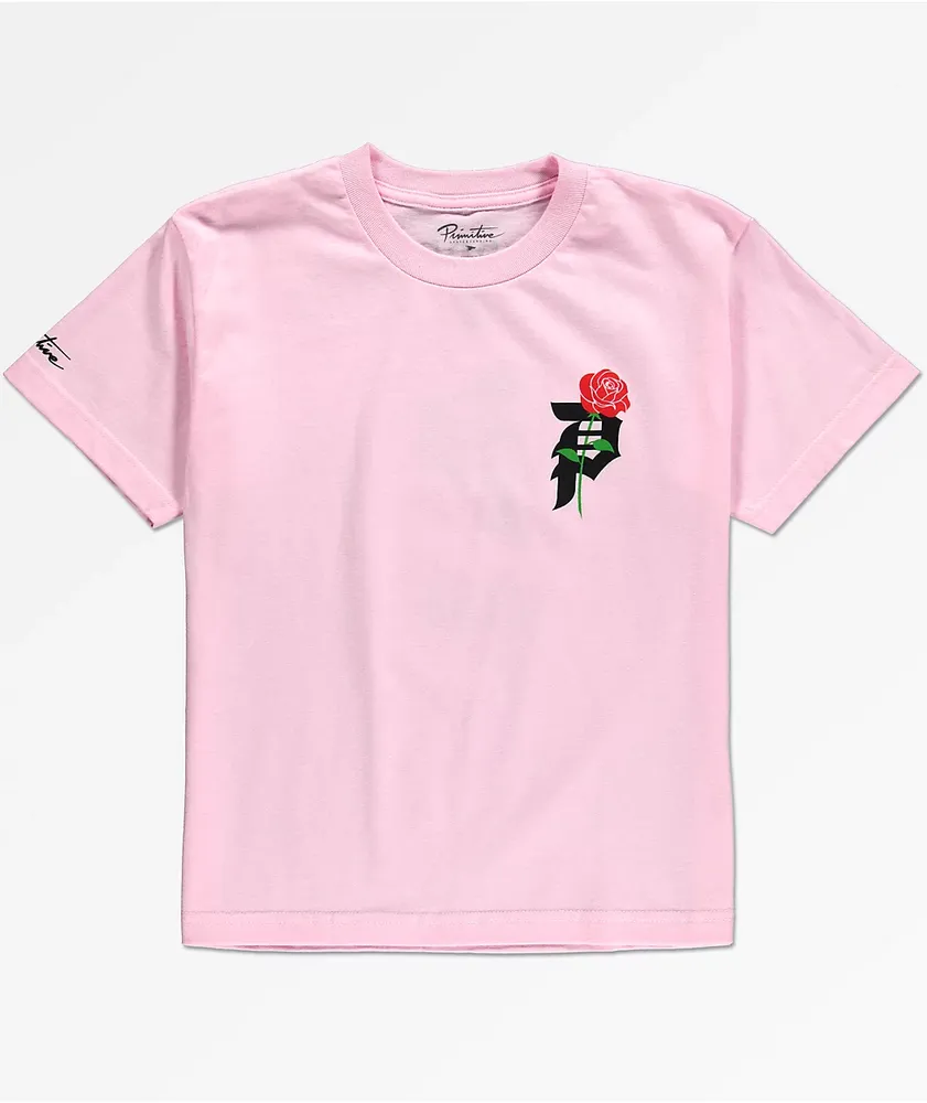 Pink primitive shirt best sale