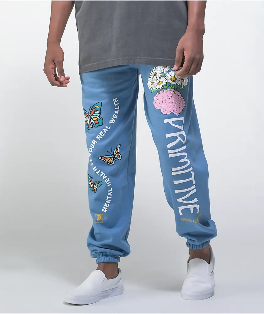 Zumiez blue 2025 and pink sweatpants