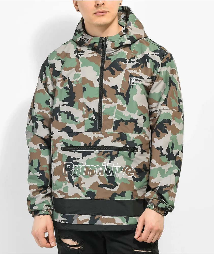 Camo anorak jacket men's on sale