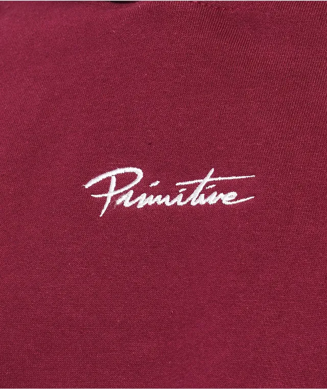 Primitive Nuevo Core Premium Burgundy Hoodie Foxvalley Mall