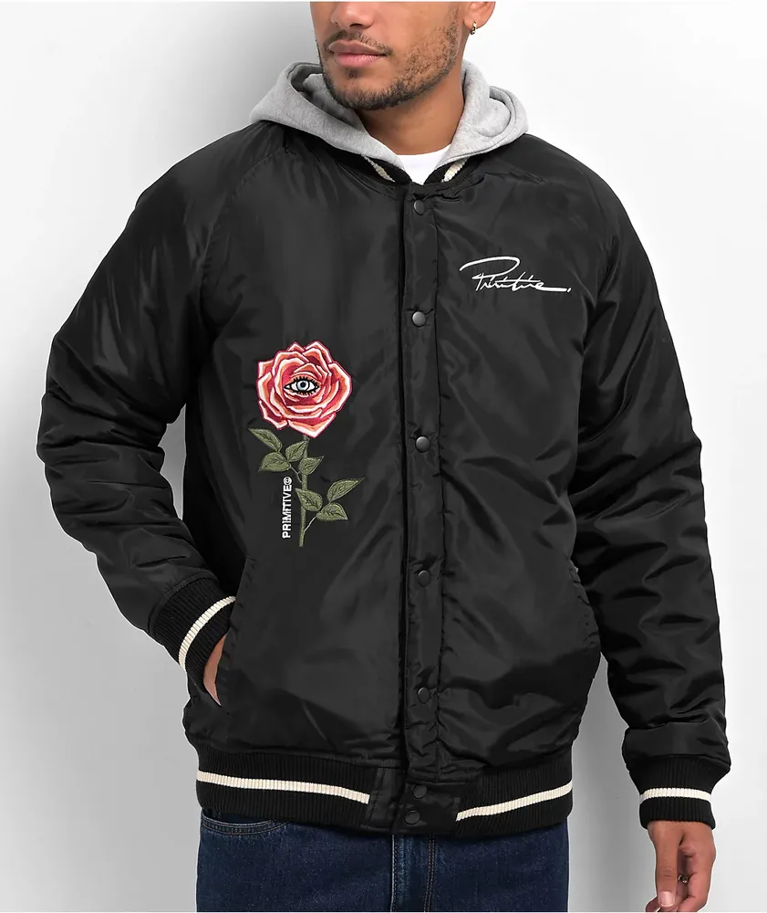 Primitive Rebirth Twofer Black Varsity Jacket | Liberty Center