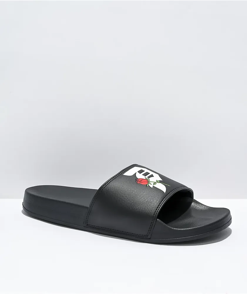 Primitive Rosebud Black Slide Sandals Vancouver Mall