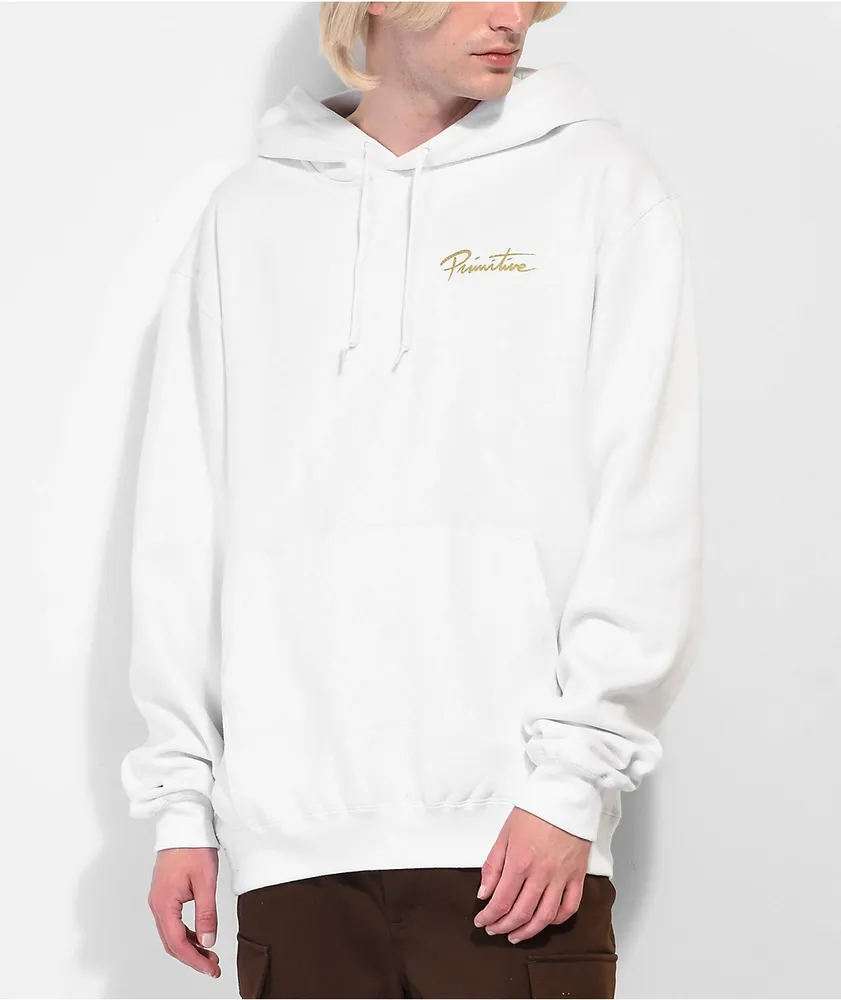 White primitive sale hoodie