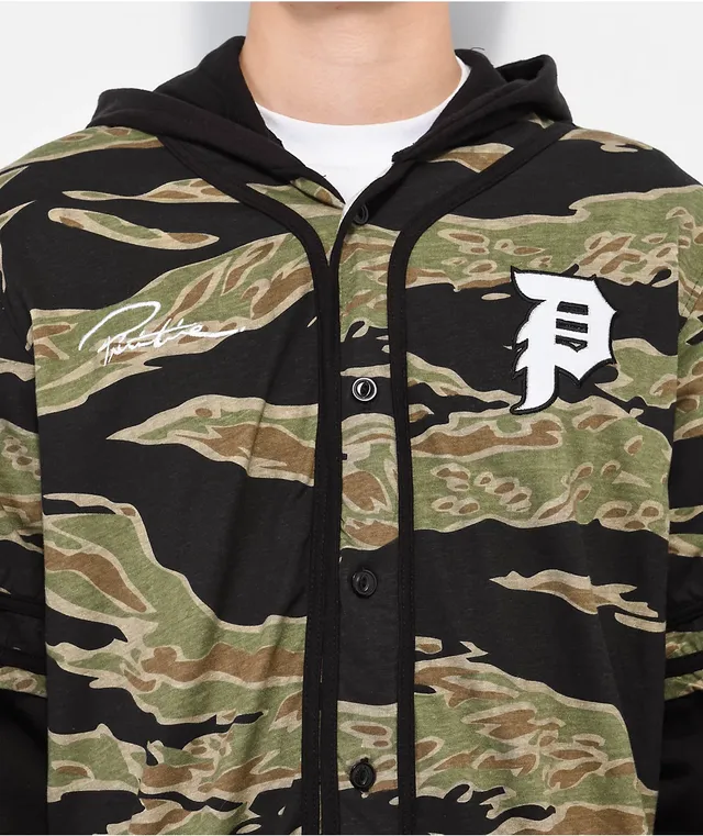 Primitive windbreaker camo top