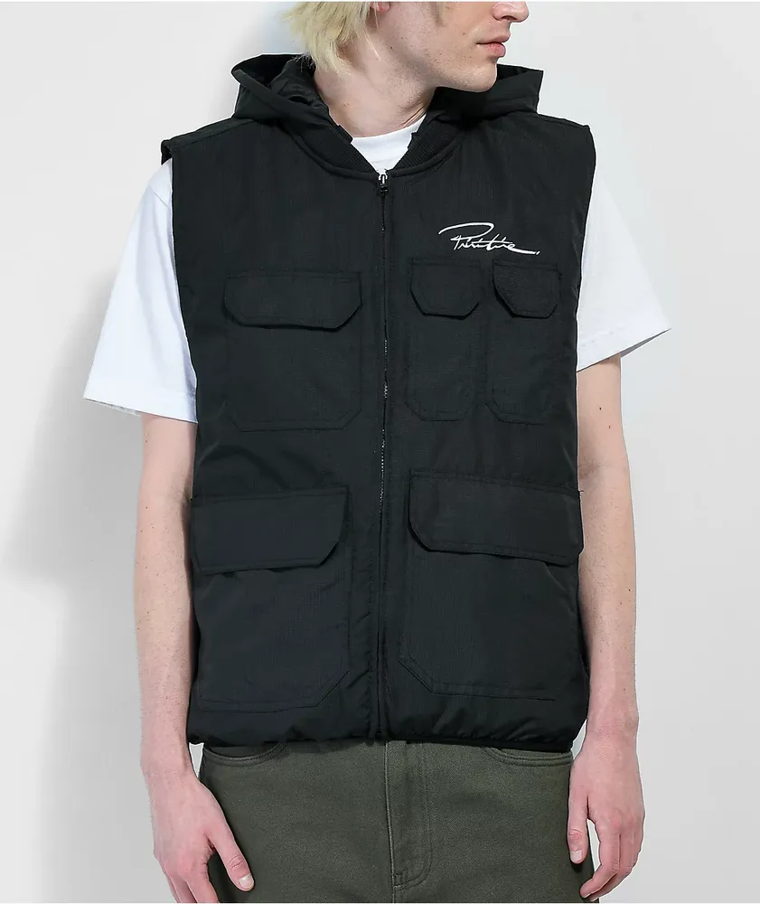 Primitive Titan Black Hooded Vest Hamilton Place