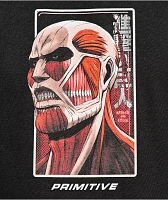 Primitive x Attack On Titan Colossal Dirty P Black T-Shirt at