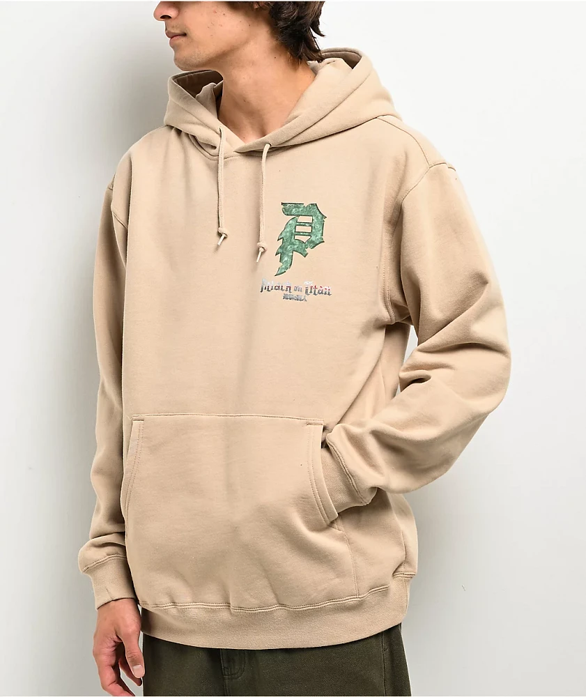 Primitive x Attack On Titan Reiner Dirty P Sand Hoodie at Hamilton