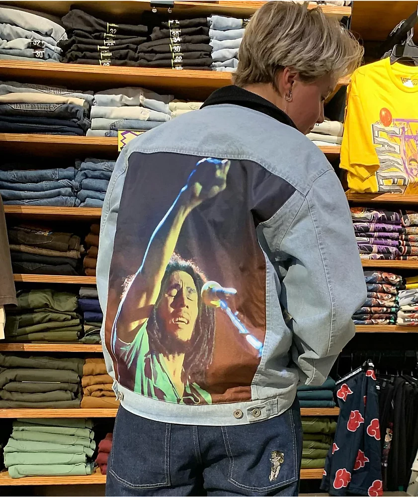 Primitive x Bob Marley Stand Up Denim Jacket | Liberty Center