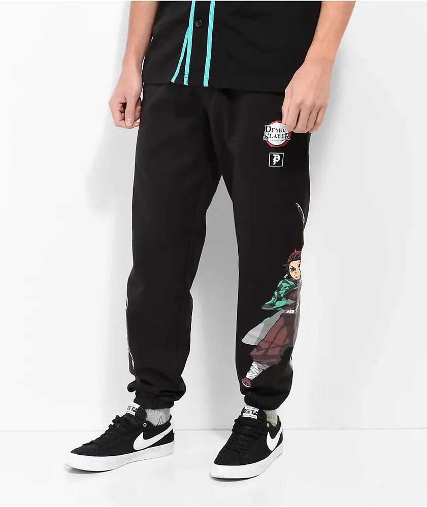 Primitive x Demon Slayer Tanjiro Kamado Black Sweatpants