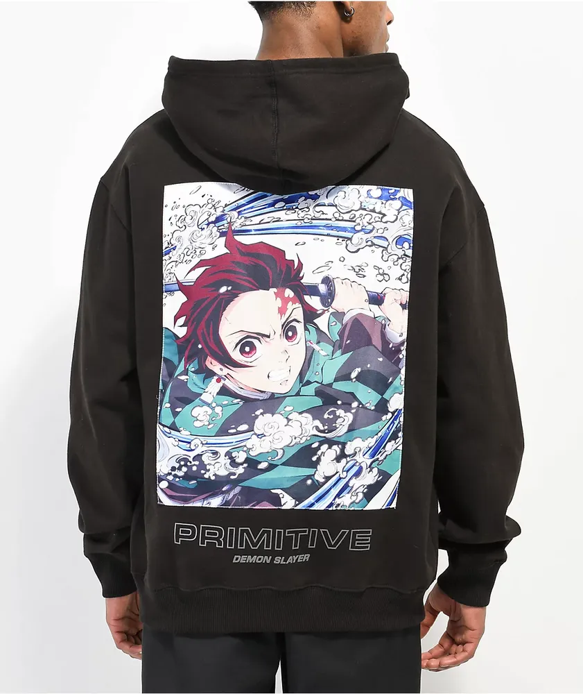 Primitive x Demon Slayer Tanjiro Utility Black Hoodie Hamilton Place