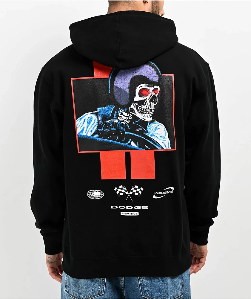Primitive x Dodge Racer Black Hoodie | Liberty Center