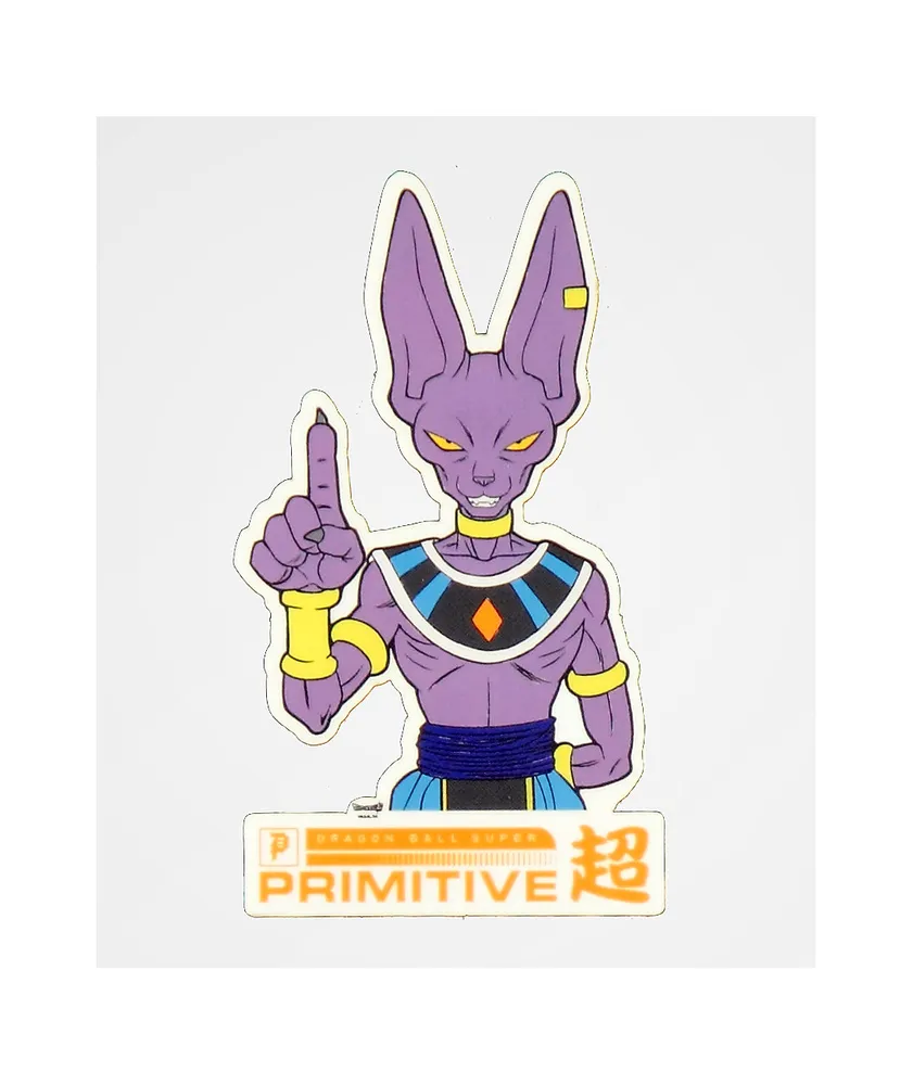 Primitive x dragon ball super beerus purple wash hoodie best sale