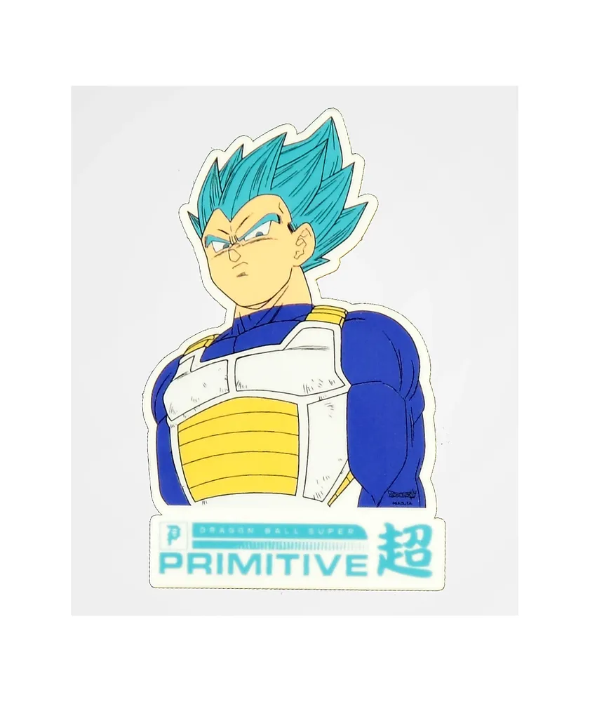 Primitive x Dragon Ball Super Vegeta Sticker Willowbrook