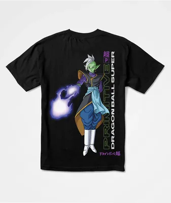 【極美品/Domingo】NJ UTILITY L/S TEE L Compare Primitive x Dragon Ball Super Fusion Zamasu Black T-Shirt