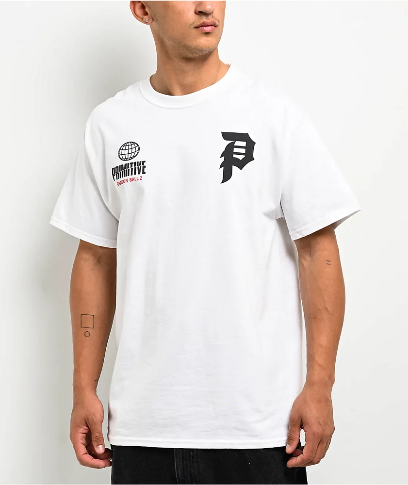 Primitive x Dragon Ball Z Timeline White T-Shirt at Hamilton Place