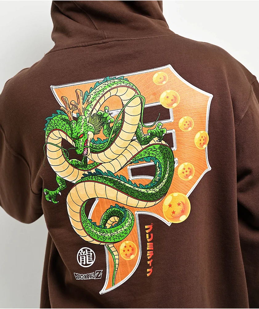 Primitive x Dragon Ball Z Wish Dirty P Brown Hoodie | Liberty Center
