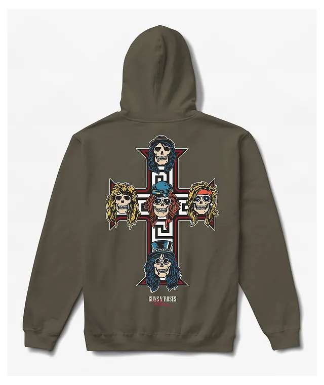 Primitive x Guns N Roses Cross Green Hoodie CoolSprings Galleria