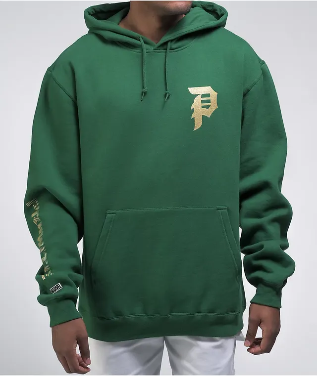Primitive top green hoodie