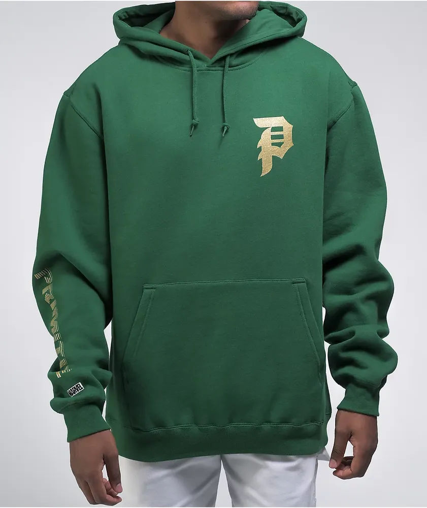 Primitive x Marvel by Paul Jackson Doom Green Hoodie Mall of