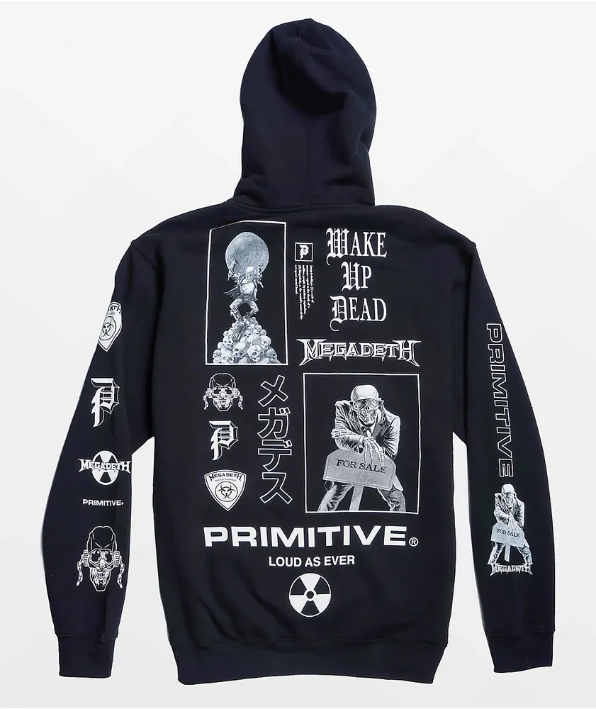 Primitive x Megadeth Loud Black Hoodie The Pen Centre