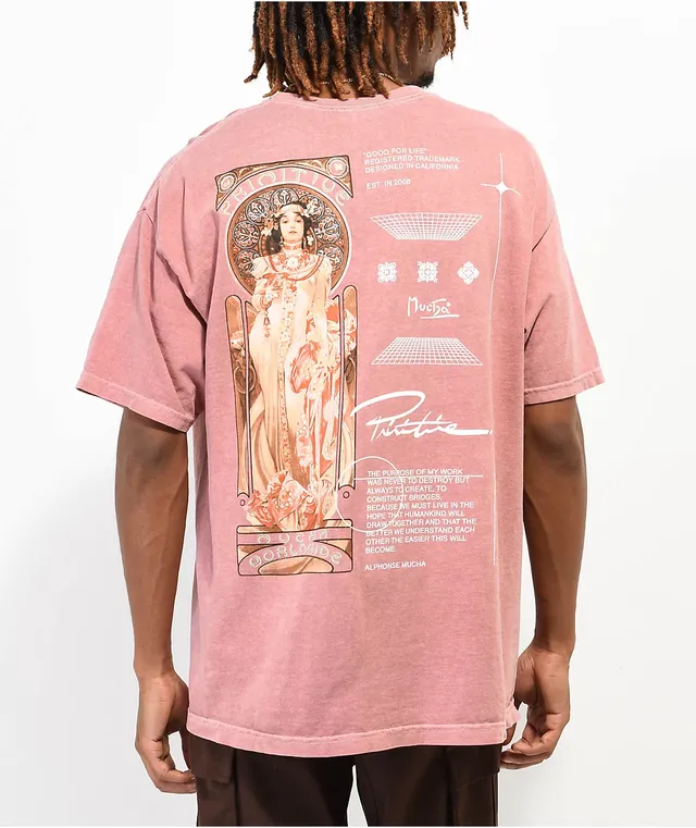 Primitive x Mucha Tour Washed Cream T-Shirt | MainPlace Mall