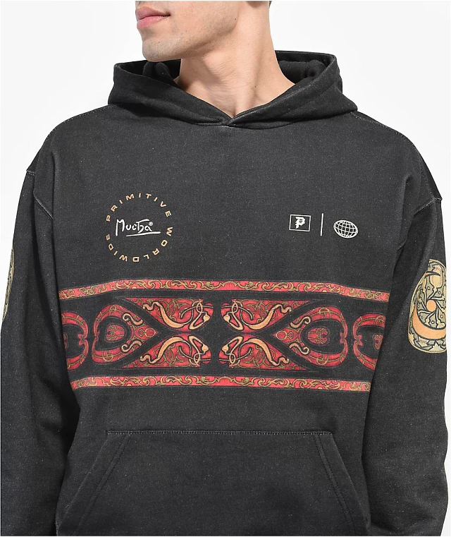 Primitive x Mucha Secret Language Black Hoodie at Foxvalley Mall