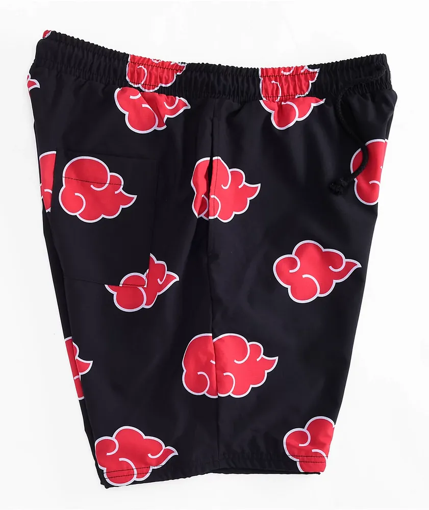 Primitive x Naruto Akatsuki Black Board Shorts at Hamilton Place