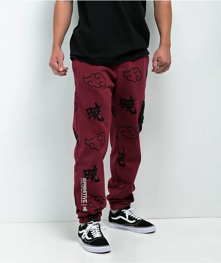 Primitive x Naruto Shippuden Akatsuki Red Sweatpants Foxvalley Mall