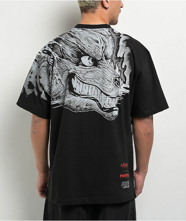 Primitive x Naruto Shippuden Beast Black T-Shirt | Liberty Center