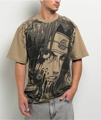 Primitive x Naruto Shippuden Might Guy Sand T-Shirt at Hamilton